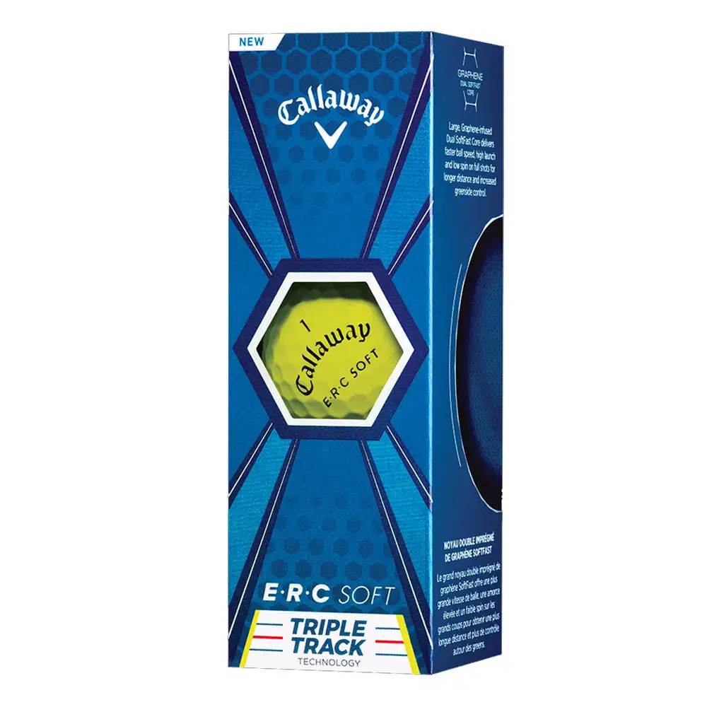 Callaway Erc 19 Triple Track Soft Yellow Golf Balls 4 Callaway Erc 19 Triple Track Soft Yellow Golf Balls - Image 2