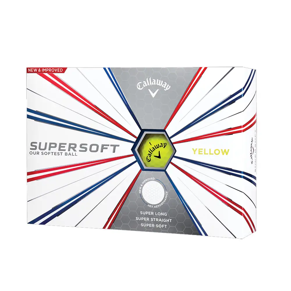 Callaway Supersoft Yellow Golf Balls 3 Callaway Supersoft Yellow Golf Balls