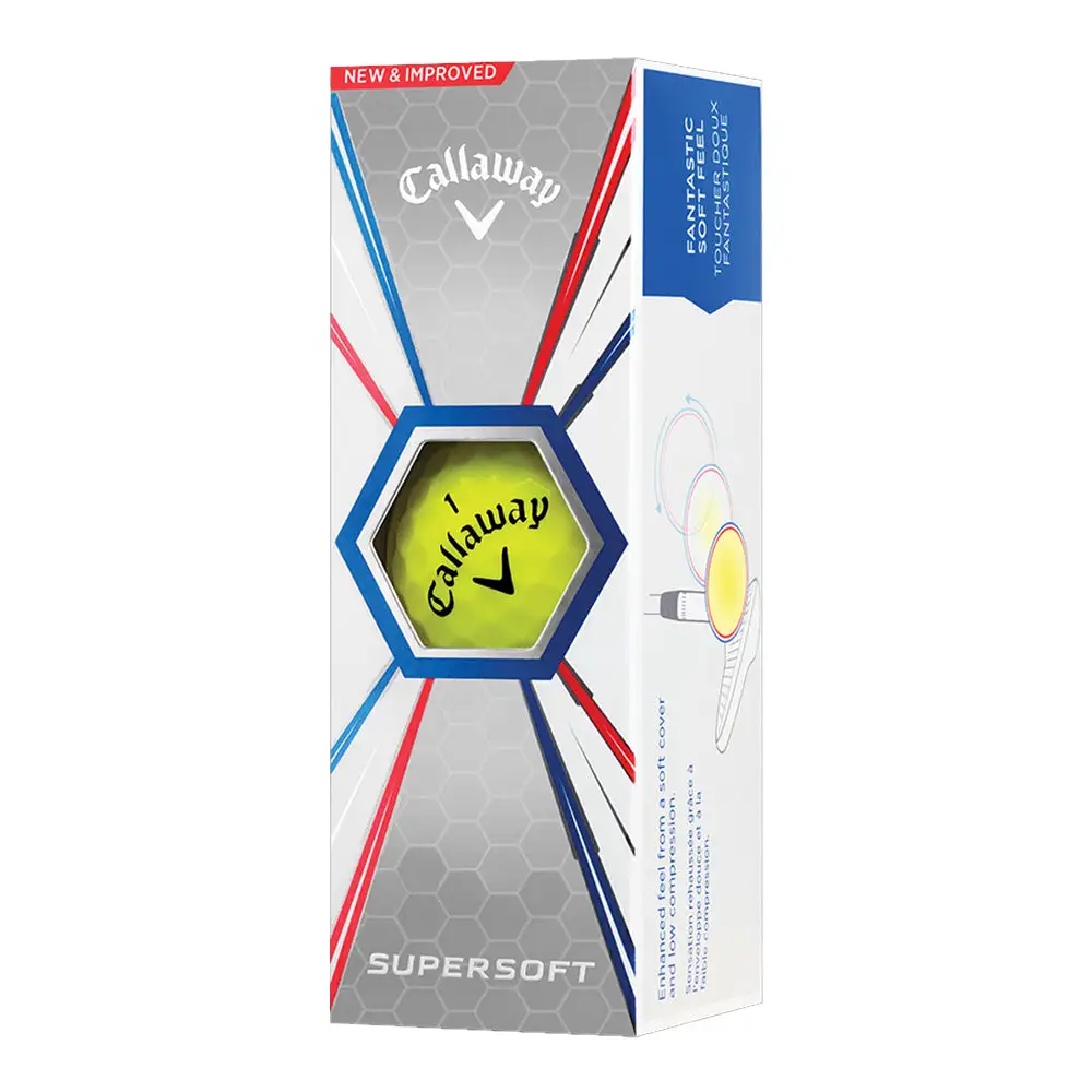 Callaway Supersoft Yellow Golf Balls 4 Callaway Supersoft Yellow Golf Balls - Image 2
