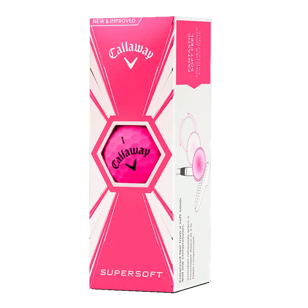 Callaway Supersoft Pink Golf Balls 4 Callaway Supersoft Pink Golf Balls - Image 2