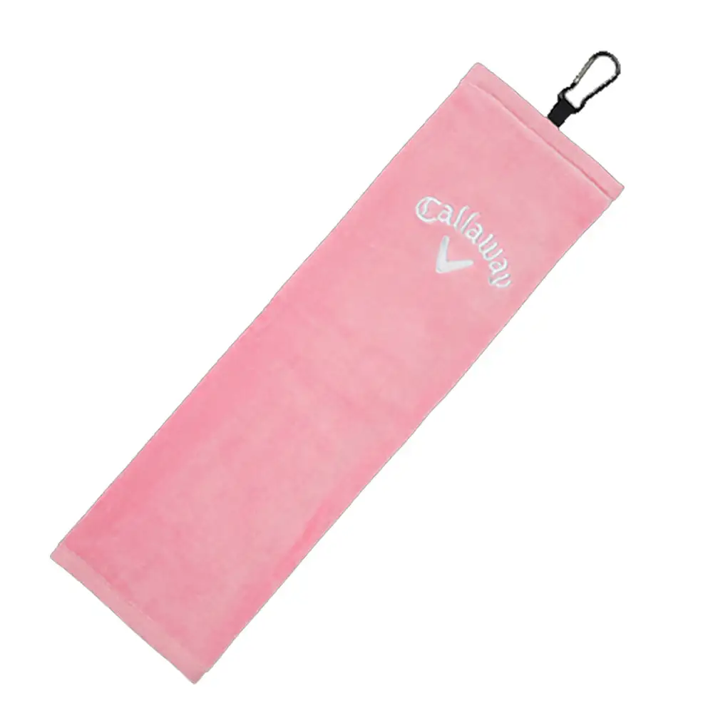 Callaway Tri Fold Pink Golf Towel 3 Callaway Tri Fold Pink Golf Towel