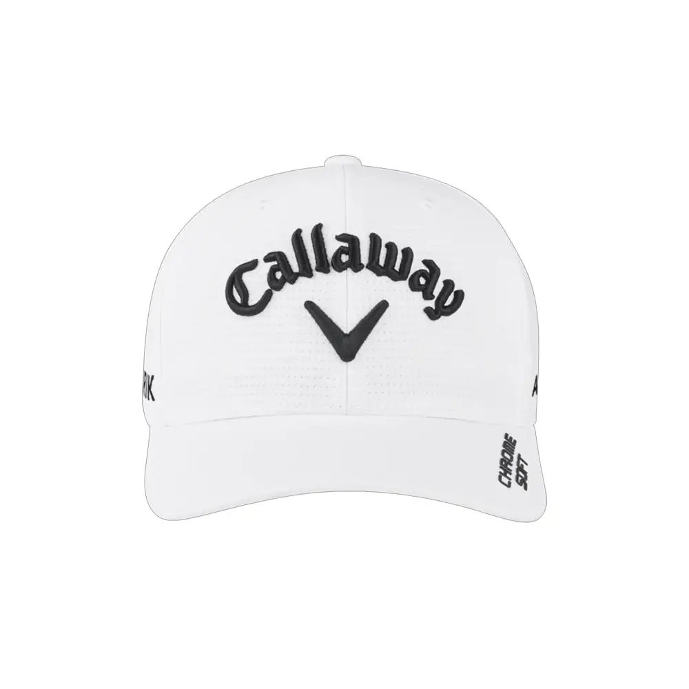 Callaway Tour Authentic FlexFit White Mens Hat 5 Callaway Tour Authentic FlexFit White Mens Hat - Image 3