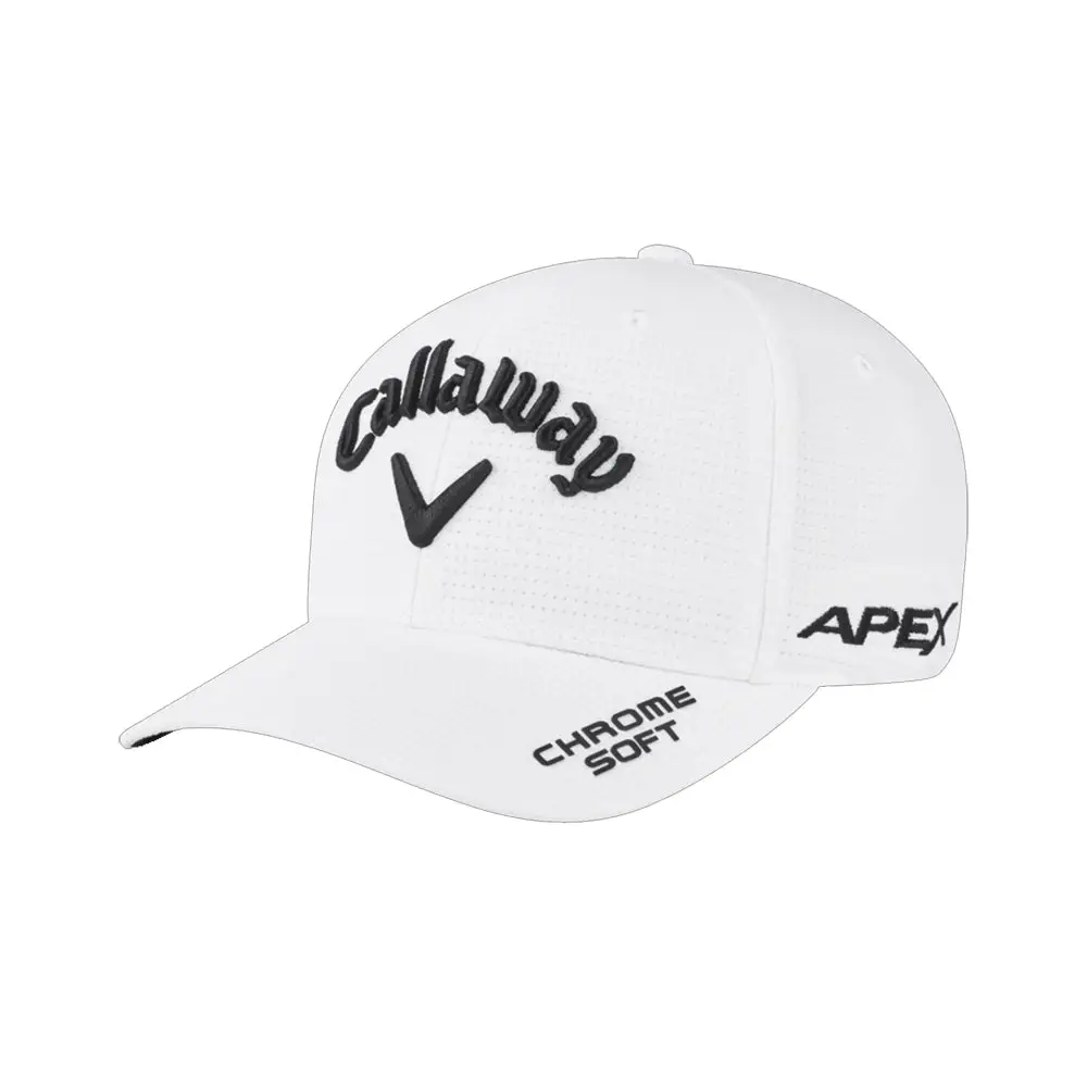 Callaway Tour Authentic FlexFit White Mens Hat 3 Callaway Tour Authentic FlexFit White Mens Hat