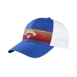 Callaway Stripe Mesh Adjustable Mens Hat -Clubs Shop 16125 ROYALWHITERED