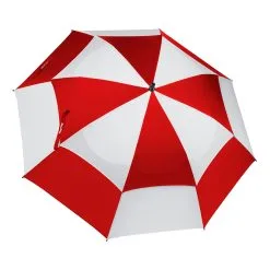 Bag Boy 62inch Wind Vent Manual Umbrella -Clubs Shop 17862 REDWHITE