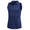 Adidas Golf Adidas Dot Print Girls Sleeveless Golf Polo -Clubs Shop 19996 DARKBLUE 57514654 95be 4cb6 ac91 11b69a57dc17