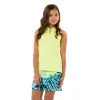 Lucky In Love Birdie Girls Sleeveless Golf Polo -Clubs Shop 20455 LEMONFROST718