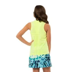 Lucky In Love Birdie Girls Sleeveless Golf Polo -Clubs Shop 20455 LEMONFROST718 2