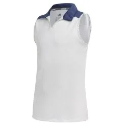 Adidas Golf Adidas Printed Colorblock Girls Sleeveless Golf Polo
