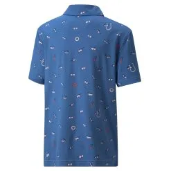 PUMA Golf Puma MATTR Sunnies Boys Golf Polo -Clubs Shop 23012 BRIGHTCOBALT 1