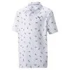 PUMA Golf Puma CLOUDSPUN Popsi-Cool Boys Golf Polo -Clubs Shop 23015 BRIGHTWHITE 63c42c2f 152e 42fb a174 45c245962683
