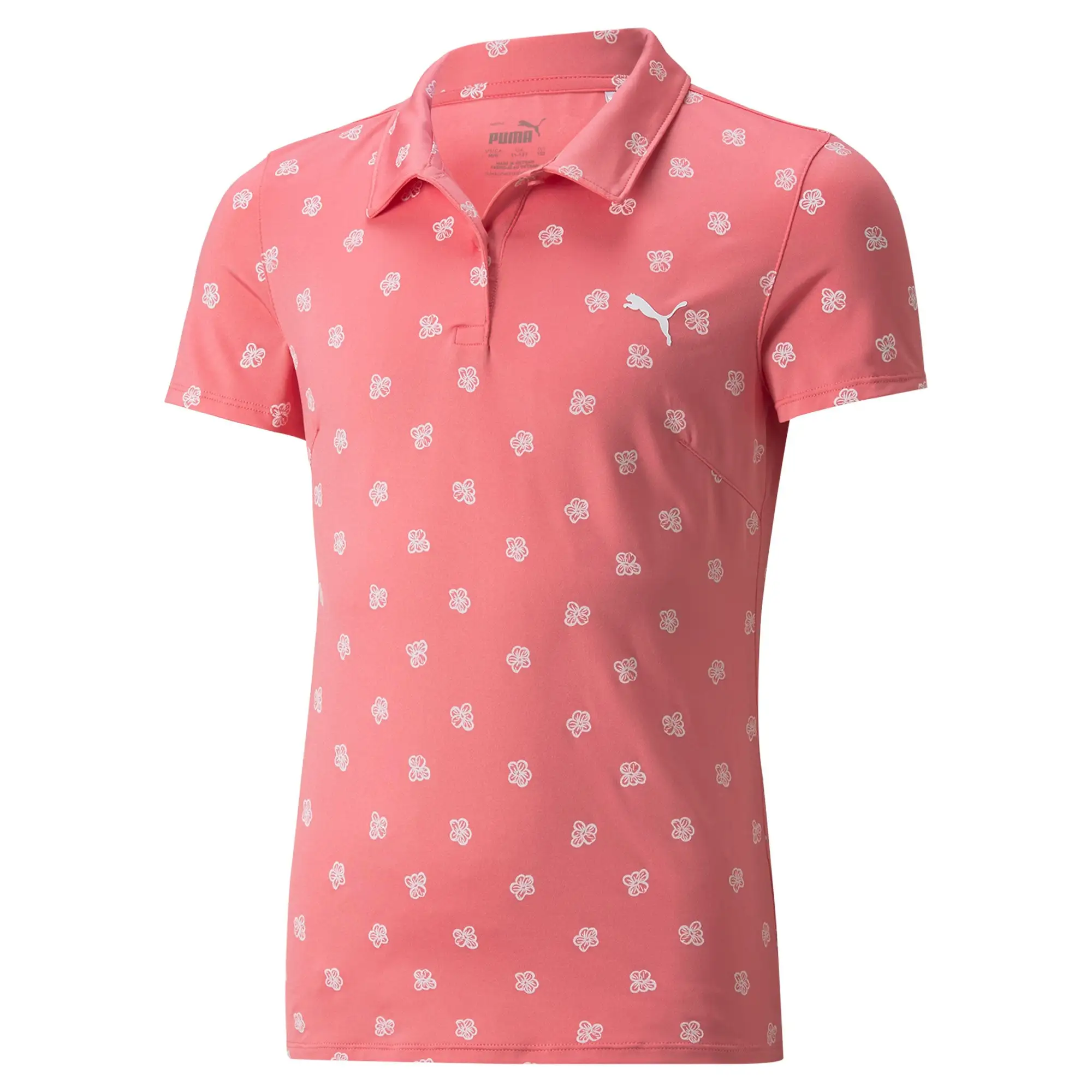 PUMA Golf Puma MATTR Hibiscus Girls Golf Polo 3 PUMA Golf Puma MATTR Hibiscus Girls Golf Polo