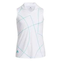 Adidas Golf Adidas Semi Mint Rush Girls Sleeveless Golf Polo