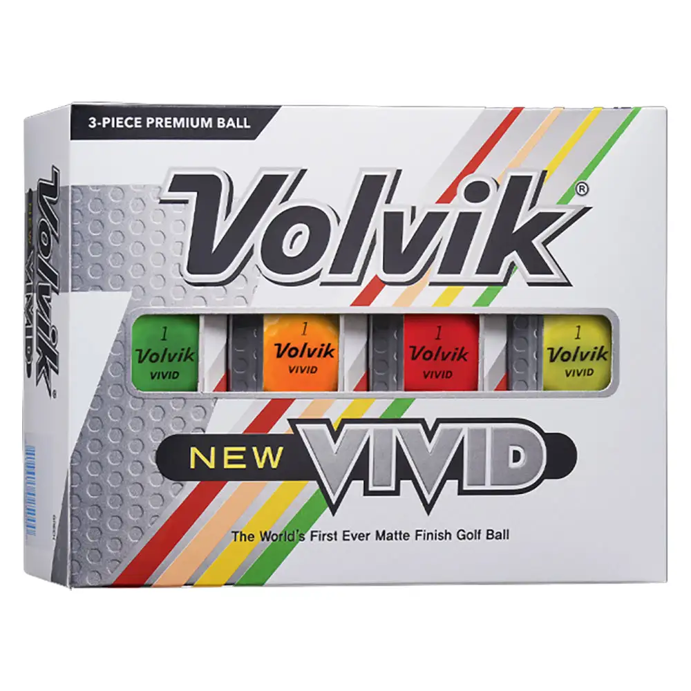 Volvik Vivid Assorted Golf Balls 12-Pack 3 Volvik Vivid Assorted Golf Balls 12-Pack