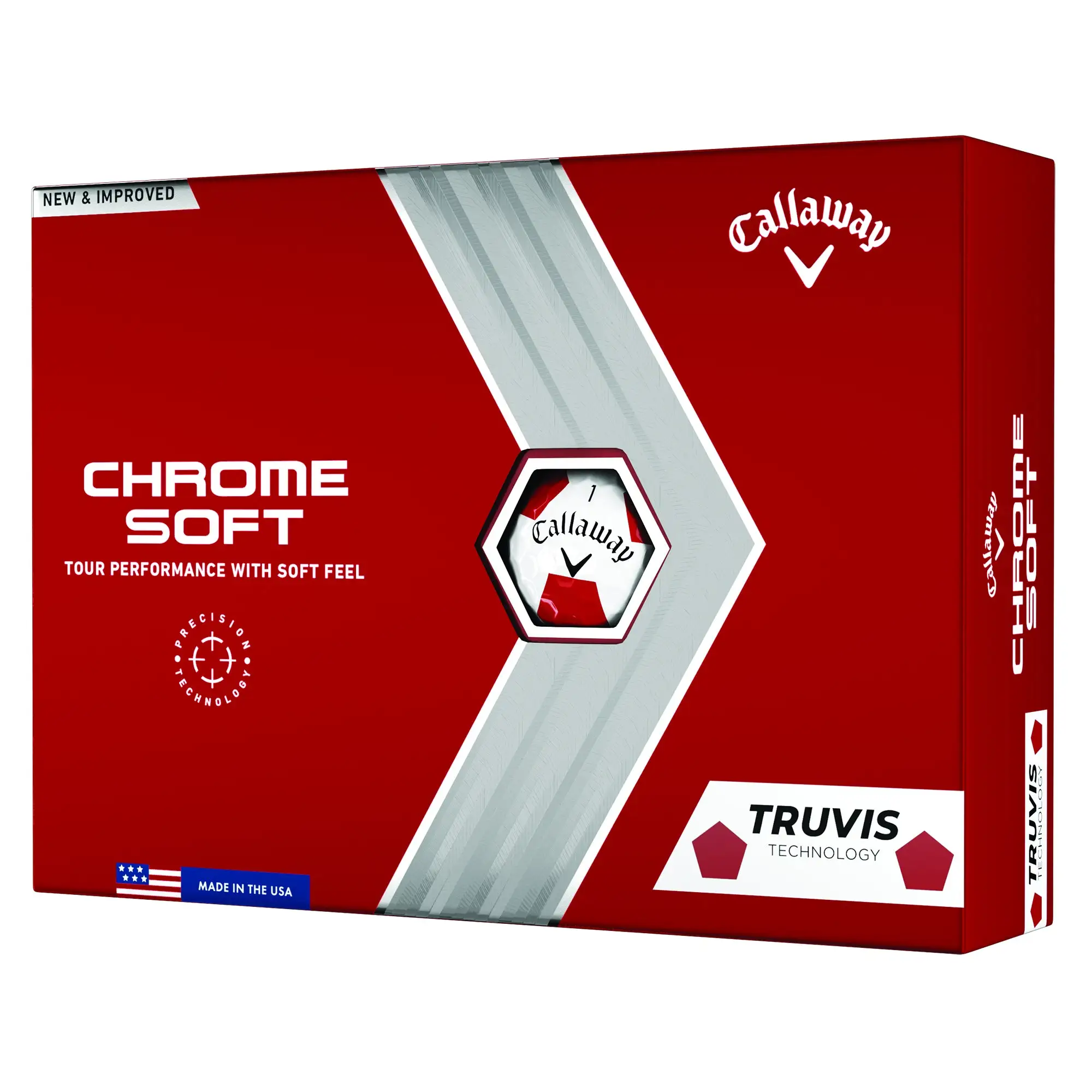 Callaway Chrome Soft Truvis Golf Balls - Dozen 3 Callaway Chrome Soft Truvis Golf Balls - Dozen