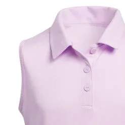 Adidas Golf Adidas HEAT.RDY Girls Sleeveless Golf Polo -Clubs Shop 26188 BLISSLILAC534 2 2e96ca5c 5c3b 4e79 8916 0200de3deea9