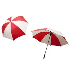 Jp Lann JPLann Player Supreme Single Canopy Auto Open Umbrella 16 Jp Lann JPLann Player Supreme Single Canopy Auto Open Umbrella -Clubs Shop 26839 REDWHITE