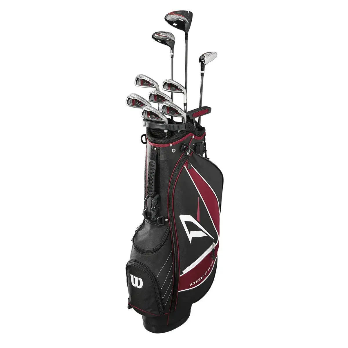 Wilson Golf Wilson Deep Red Tour Right Hand Mens Carry Complete Golf Set 4 Wilson Golf Wilson Deep Red Tour Right Hand Mens Carry Complete Golf Set - Image 2