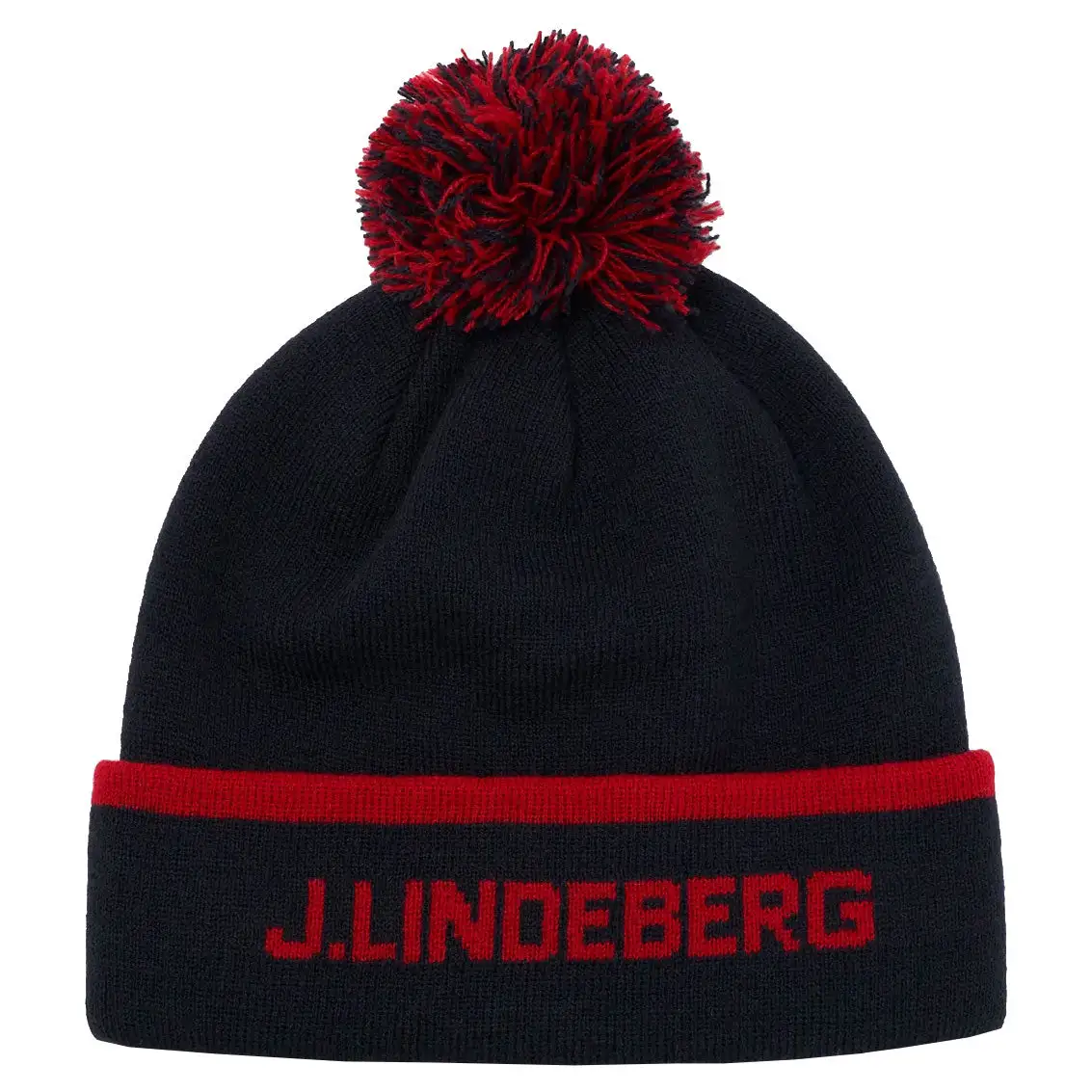 J.Lindeberg J. Lindeberg Stripe Navy Mens Golf Beanie 3 J.Lindeberg J. Lindeberg Stripe Navy Mens Golf Beanie