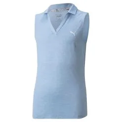 PUMA Golf Puma Heather Girls Sleeveless Golf Polo -Clubs Shop 579314 SERENITYHTHR a763d59a eb57 4c84 9694 4b7ff4510c1c