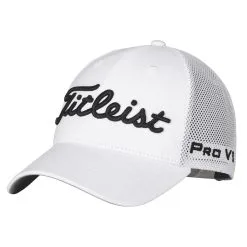 Titleist Tour Performance Mesh Mens Golf Hat -Clubs Shop 85044 WHITEBLACK