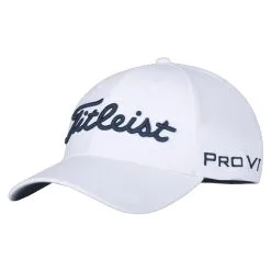 Titleist Tour Elite White Mens Golf Hat -Clubs Shop 85047 WHITENAVY